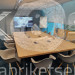 Table de conférence sur-mesure en bois 