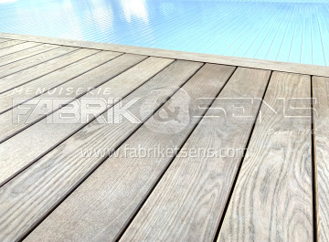 Terrasse sur-mesure en bois proche de Belleville-en-Beaujolais (69)