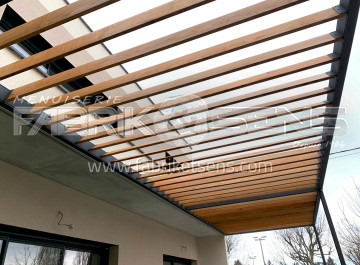 Brise-soleil sur-mesure en bois proche de Lyon (69)