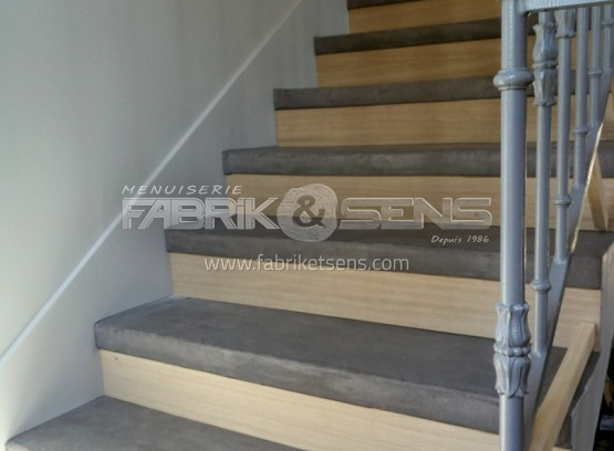 Habillages de marches d'escalier sur-mesure en bois proche de Villefranche-sur-Saône (69)