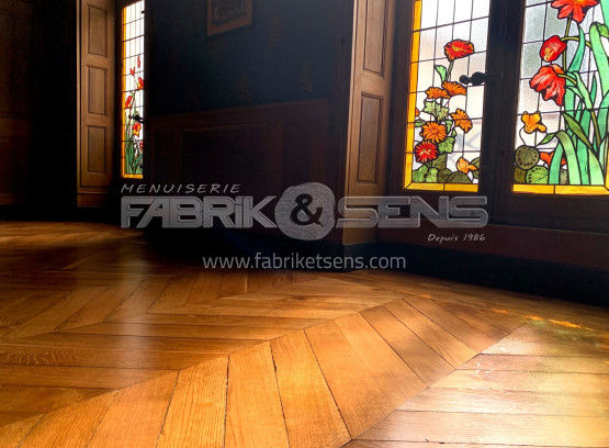 Rénovation de parquet sur-mesure en chêne proche de Châtillon-sur-Chalaronne (01)