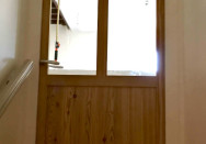 Porte intérieure sur-mesure en bois de type verrière proche de Lyon (69)