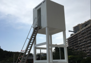 Cabane de Pamela sur-mesure en bois à Monaco pour le forum GRIMALDI (98)