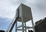 Cabane de Pamela sur-mesure en bois à Monaco pour le forum GRIMALDI (98)